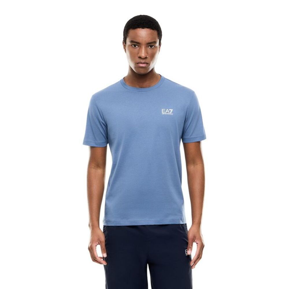 EA7 Emporio Armani Blue Cotton Men's Sportswear
